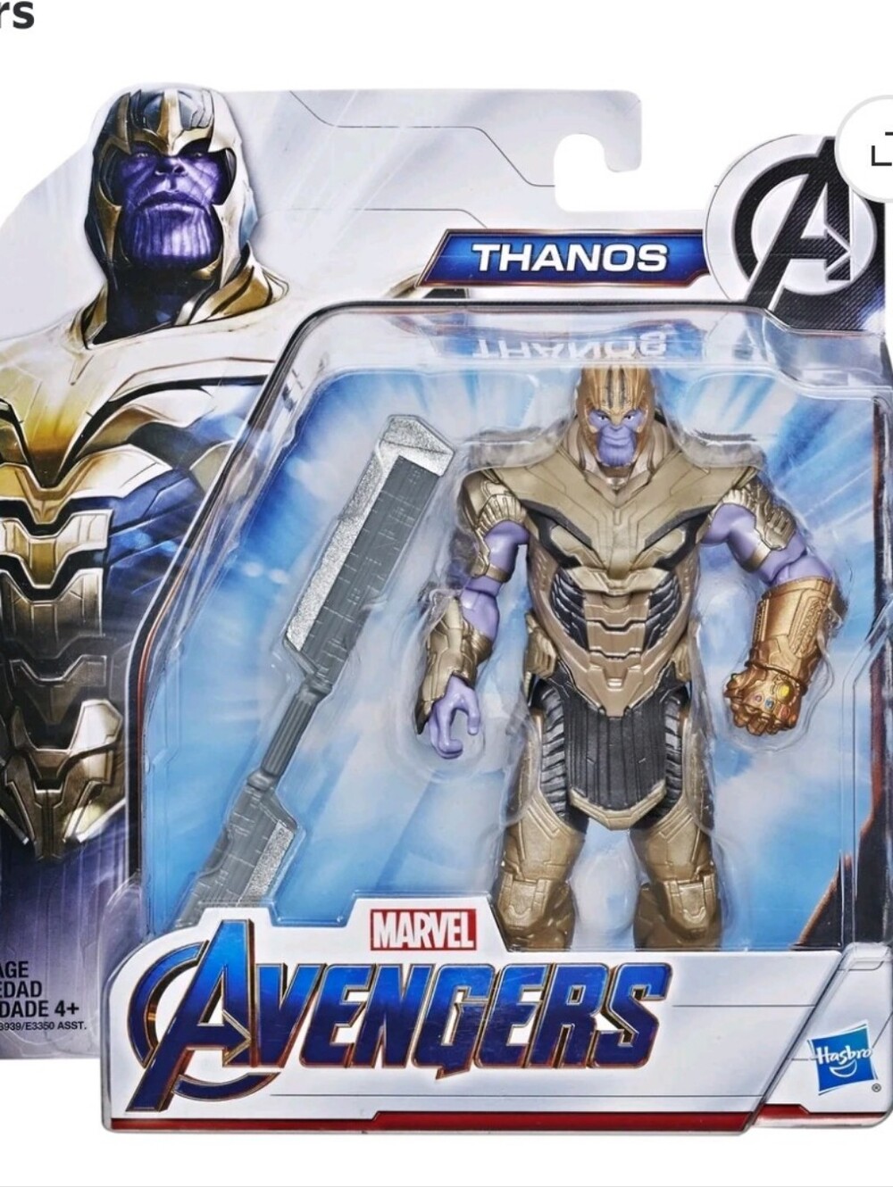 NIB Marvel Avengers Endgame Warrior Thanos Deluxe Action Figure Hasbro 6 Inch